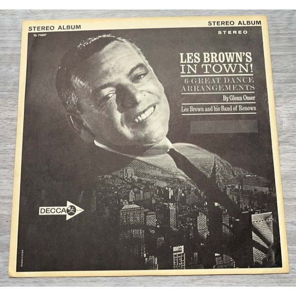 Les Brown's In Town Compact 33 Jukebox 7" Record DECCA DL 74607 Jazz Big Band - Picture 2 of 6